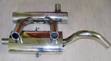 Lenk stainless steel half system LT2400, 2x Ø 60 mm round in the original look